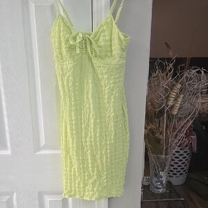 No Boundaries Lime Green Kids Casual Dress